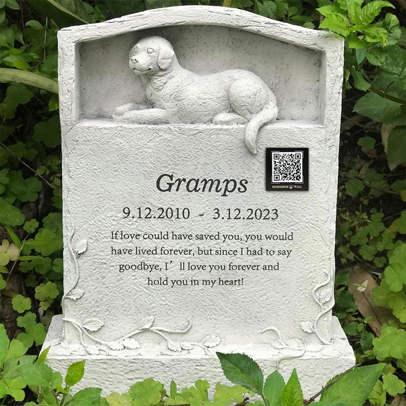 Remember Wall™- QR Memorial Plaque for Pet